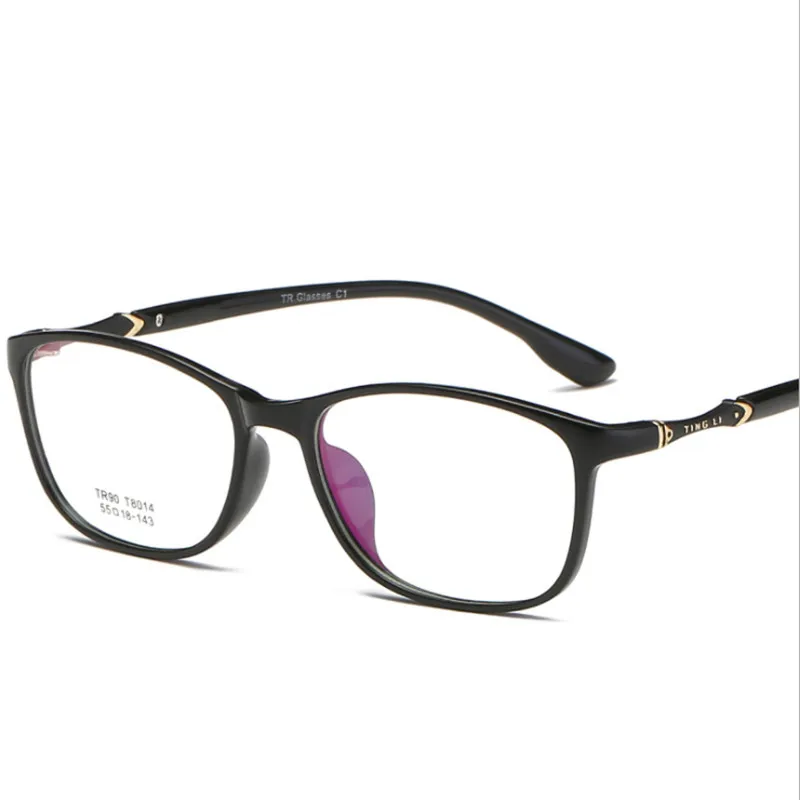 TR90 Glasses Frame Mens Prescription glasses Square frame Light Comfortable Eye Women 014 Optical 55-18-143 | Аксессуары для