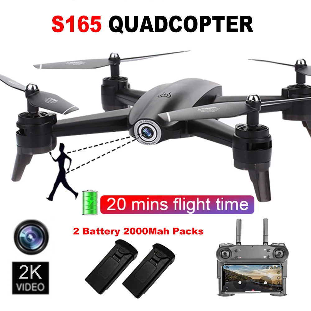 2K камера Дрон RC Самолеты 3D Квадрокоптер Безголовый 2 4 GHz FPV Gesture фото оптическое