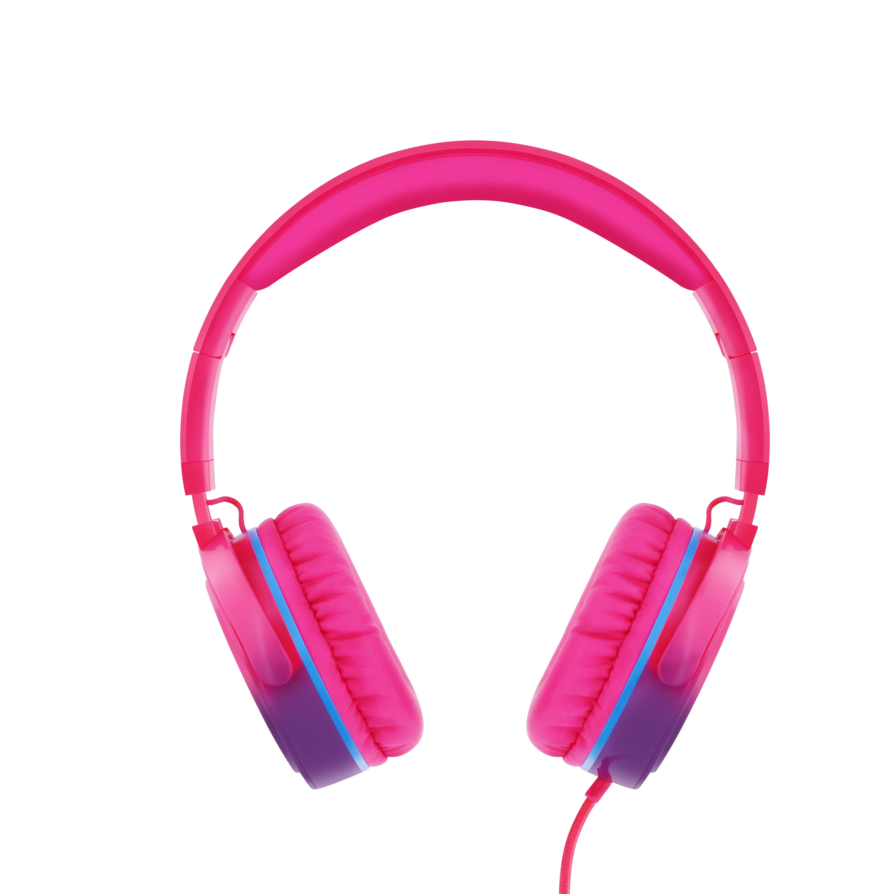 Портативные складные растягивающиеся стереонаушники ROCKPAPA проводные детские