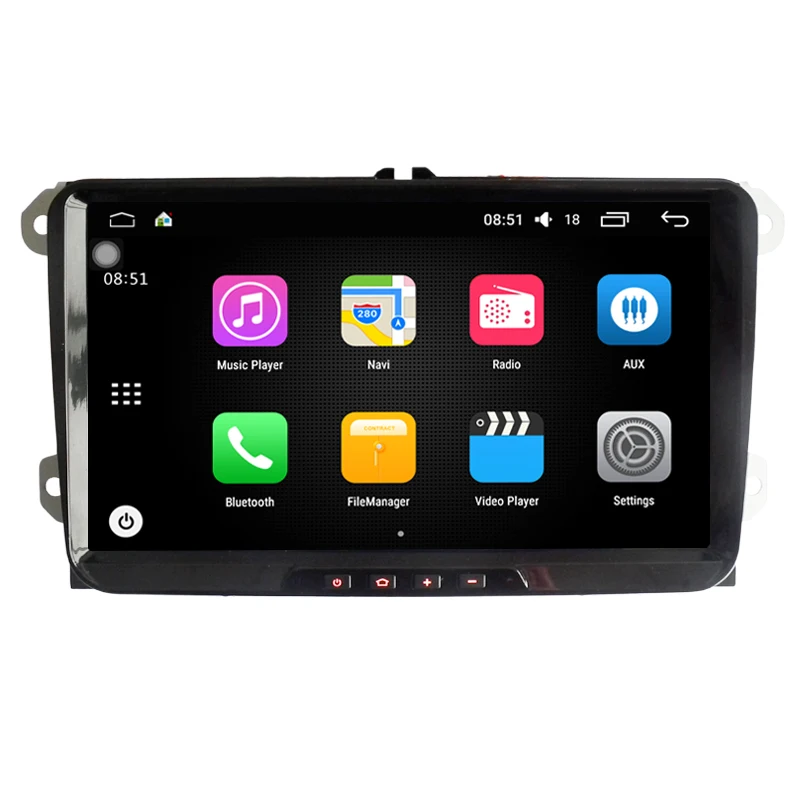 Автомагнитола 9 дюймов с GPS-навигацией Android 1 для VW/Volkswagen Tiguan Polo Golf Passat B6 Jetta beetle CC |