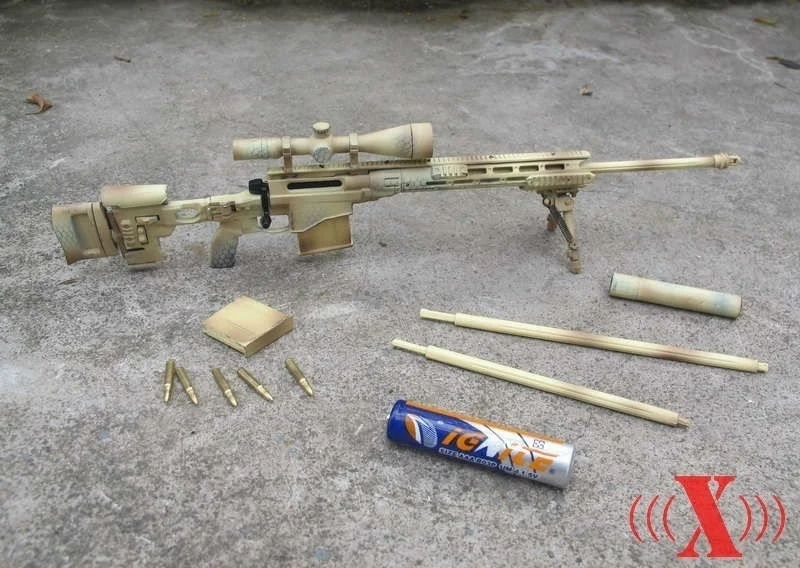 1/6 Весы X-Игрушечные лошадки армии США MSR модульная снайперская винтовка пистолет