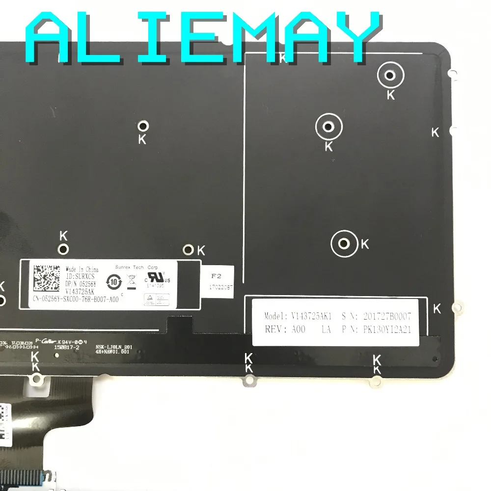 Новая Оригинальная Латиноамериканская клавиатура с подсветкой для DELL XPS15 9530