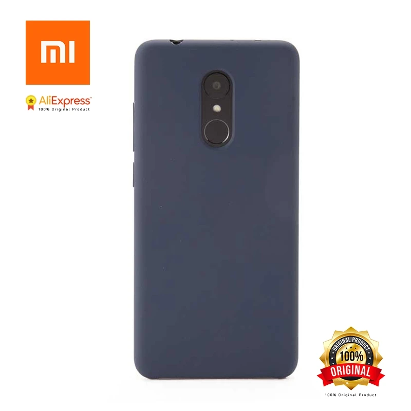 Оригинальный чехол Xiaomi для Redmi 5 Plus жесткий из ПК + пыхлящая Защитная крышка ПЭТ