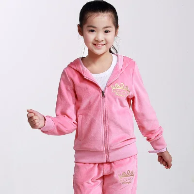 Высокое качество 2018 Весна-осень модная одежда для девочек бархатный свитер