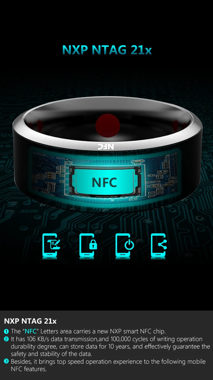 Смарт-кольцо R3 высокотехнологичное кольцо nfc Кольцо Мобильный телефон браслет аксессуары