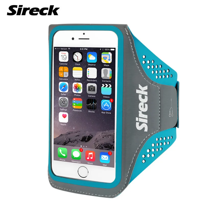 Sireck Спорт Работает Мешок Водонепроницаемый Плечо Для 5.0 ''5.8'' Телефон Открытый Тренажерный Зал Случай Запустить Руки Пакет Работает аксессуары