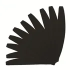 Набор пилок для ногтей, 10 шт.лот, 100180 с песочным напылением, баффер, профессиональные инструменты для ухода за ногтями, длина 17,8 см, черная лодка