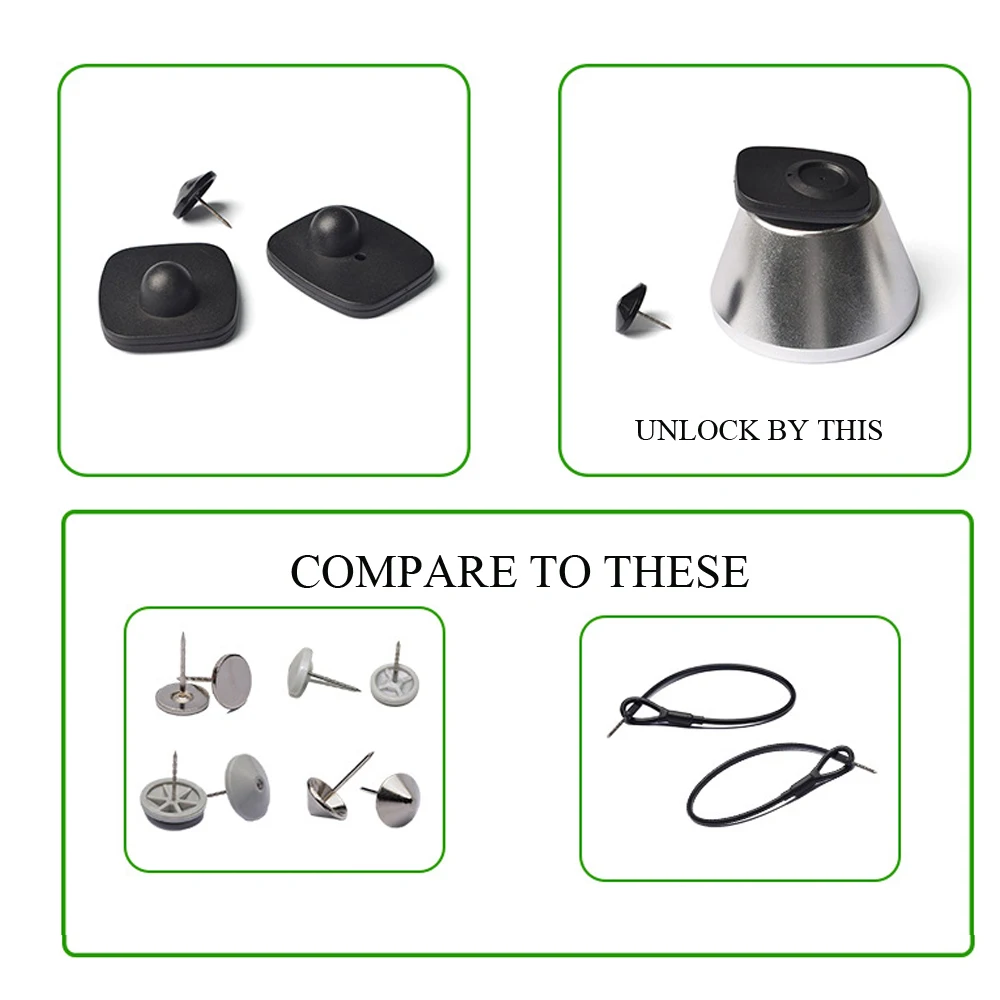 5 шт. жесткие квадратные этикетки для защиты от кражи EAS Rf 8 2 МГц|Система EAS| |