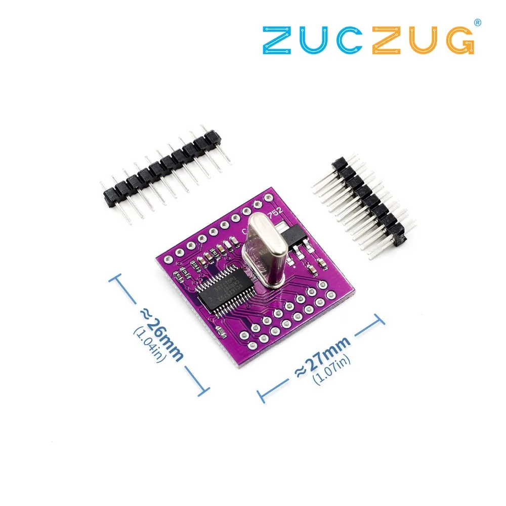 1pcs CJMCU-752 SC16IS752 I2C/SPI bus interface to dual channel UART conversion module | Электронные компоненты и