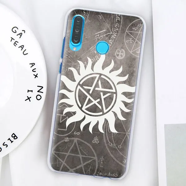 10 Сверхъестественное ТВ шоу чехол для телефона huawei P30 P30 Pro P9 P10 P20 Lite P Smart Plus View 20 Жесткий ПК задний Чехол бант - Цвет: 10