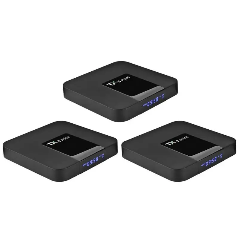 TX3 Мини Android 7,1 Smart tv Box 1+ 8GB Amlogic S905W четырехъядерный WiFi 4K H.265 телеприставка медиаплеер
