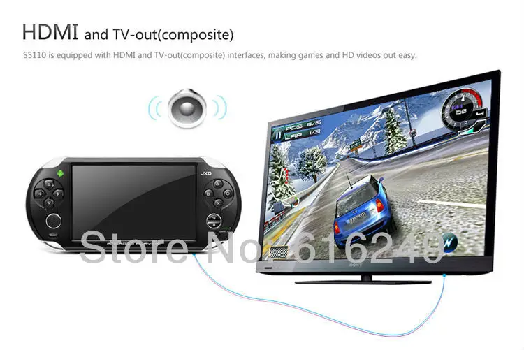 New 5 Inch Game Console 4GB JXD S5110 Android 4.0 Capacitive ARM Cortex A9 CPU Tablet PC Player | Электроника