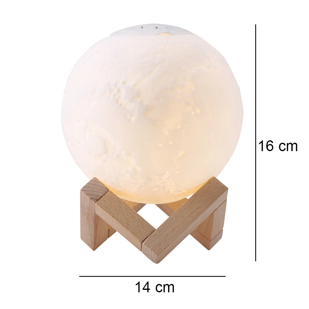 

New 880ML Air Humidifier 3D Moon Lamp light Diffuser Aroma Essential Oil USB Ultrasonic Humidificador Night Cool Mist Purifier