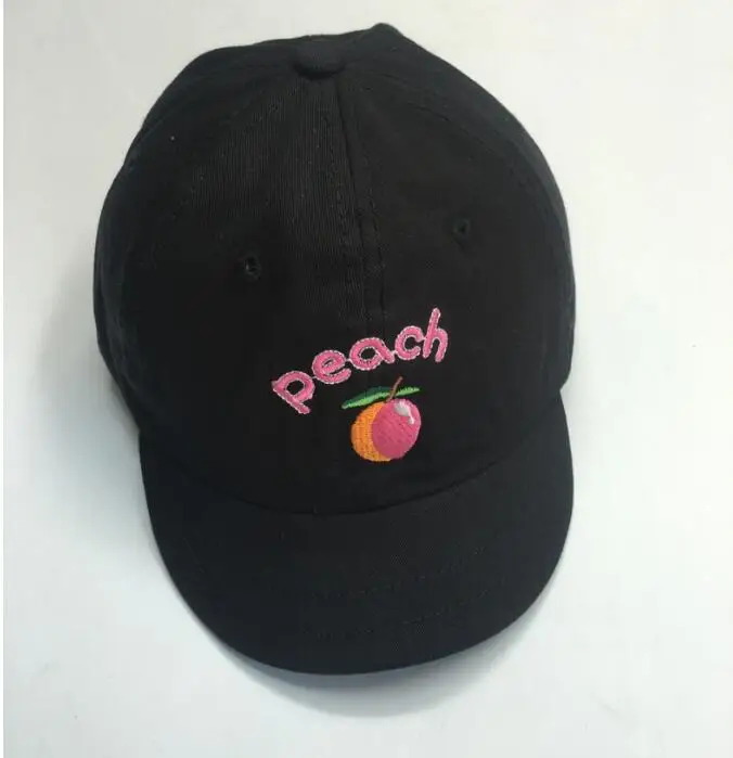 

Summer Women Strawberry Embroidery Fruit Caps