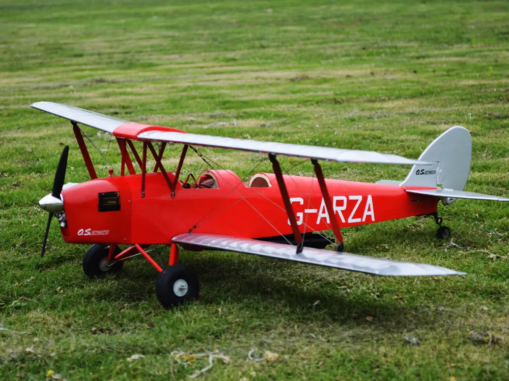De habilland DH82a Мини Тигр Мотылек RC самолет биплан 980 мм размах крыльев лазерная резка набор из пробкового дерева модель/деревянный план