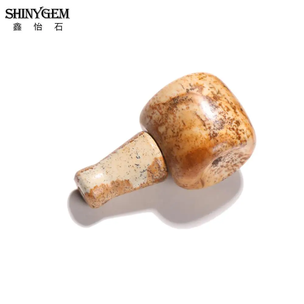 ShinyGem 14/16/18/20 мм бусины гуру с изображением камня 3 отверстия разделители Будды