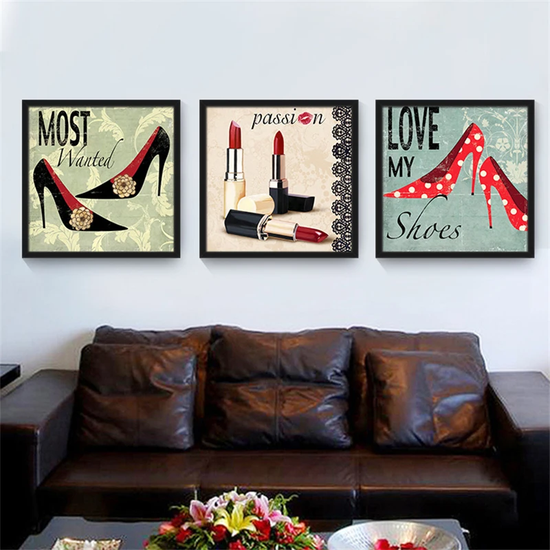 HAOCHU скандинавский Холст Картина любимые женские солнцезащитные очки на высоком