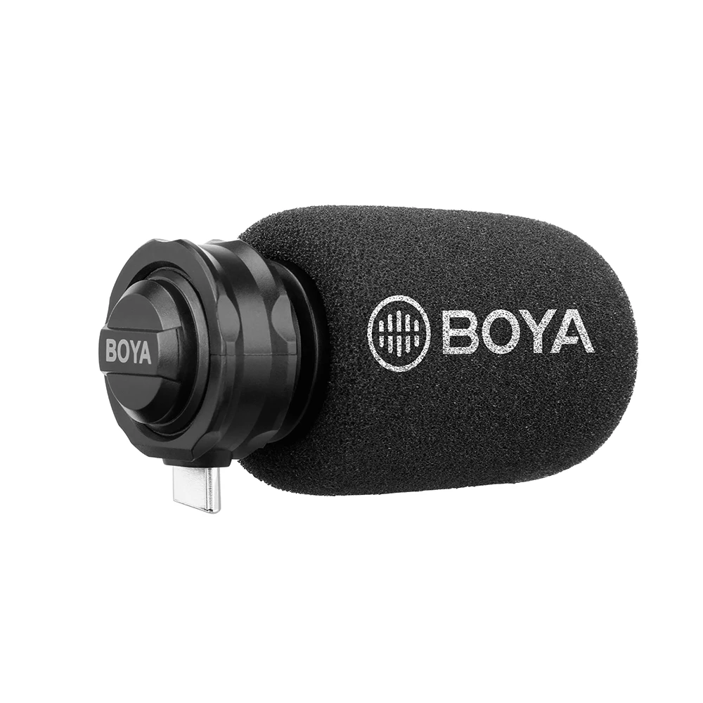 BOYA BY-DM100 цифровой стерео кардиоидный конденсаторный микрофон превосходный звук для Android usb тип-c устройств записи