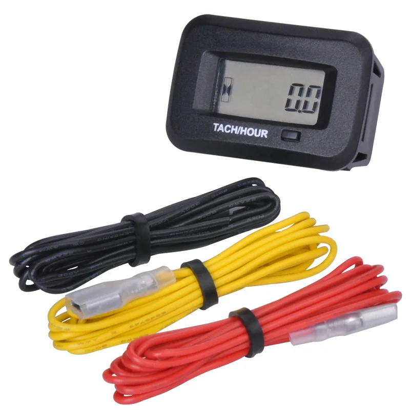 snap on Waterproof digital RPM Hour Meter Tachometer For 2 4 Stroke generator ATV Tractor Marine sprayers Snowmobile | Автомобили и