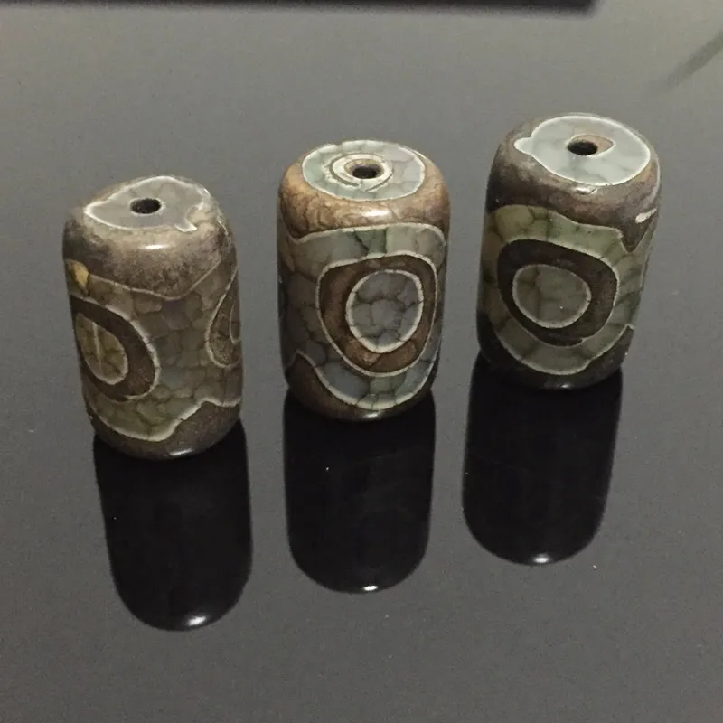 1 шт. ретро натуральный Тибетский дзи Агаты бусины ювелирные изделия DIY молитва