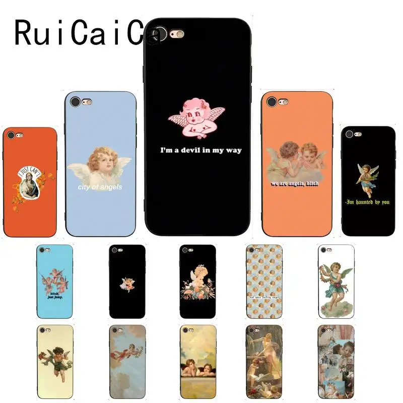 Ruicaica Renaissance angels Art Pattern Мягкий чехол для телефона из ТПУ iPhone X XS MAX 6 6S 7 7plus 8 8Plus 5 5S XR |