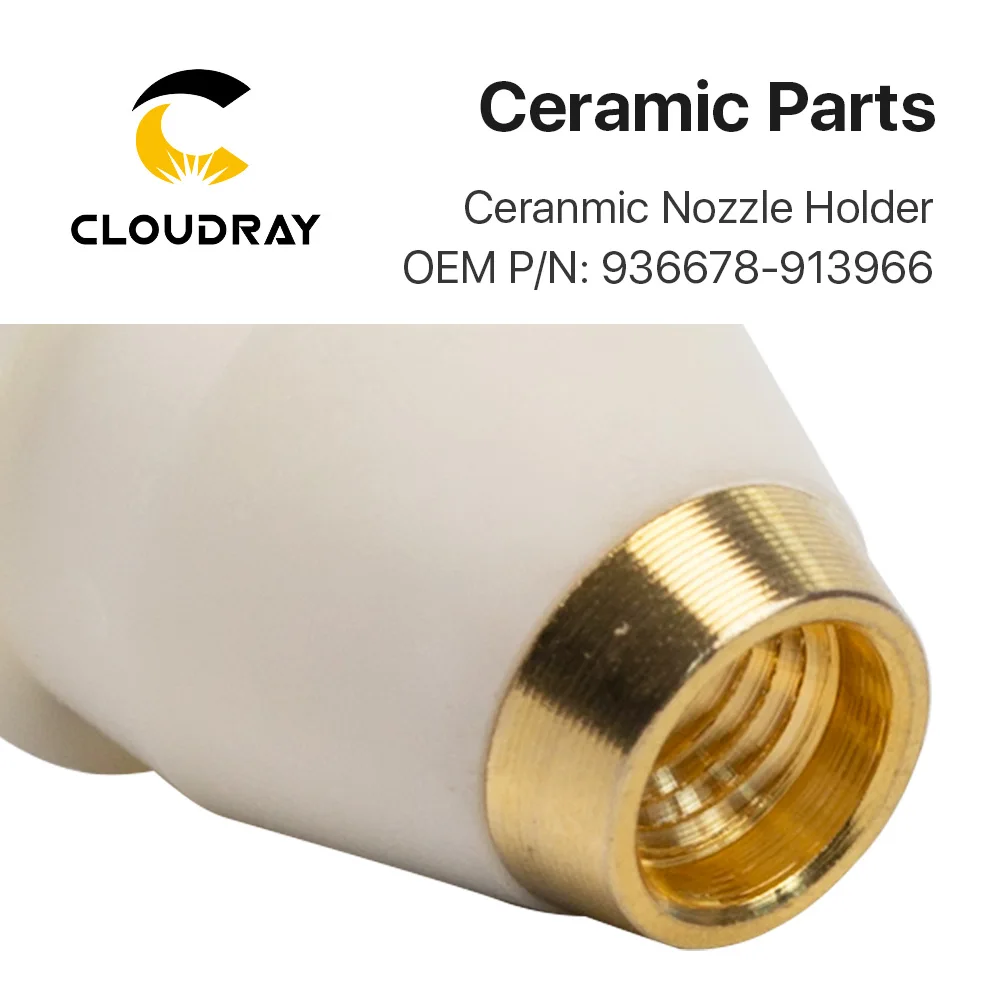 

Cloudray Trumpf Laser Ceramic Nozzle Holder OEM PIN 936678 \ 913966 For Fiber Laser Cutting Head Free Shipping