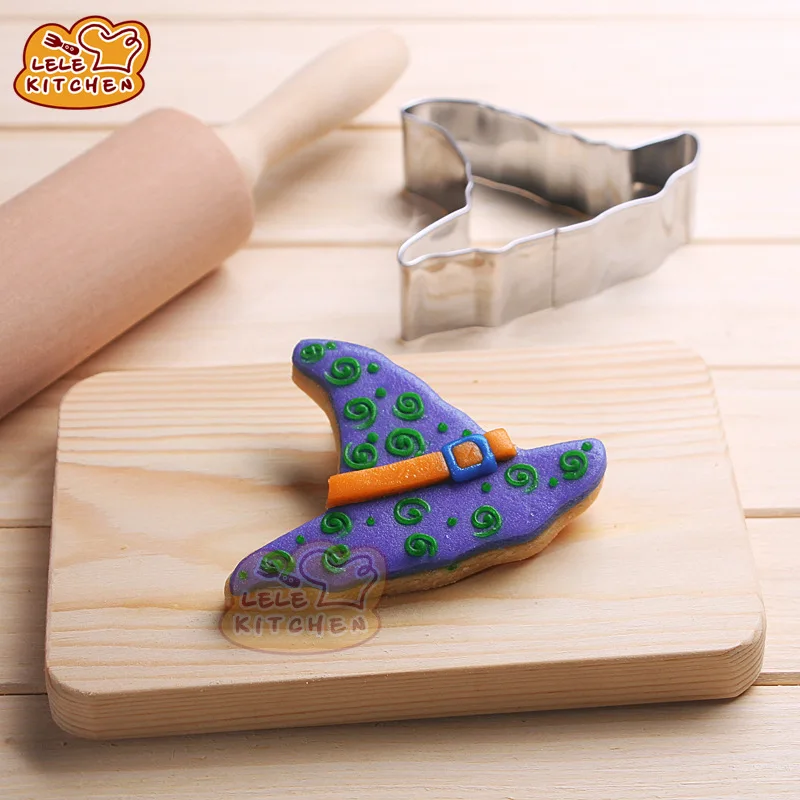 Хэллоуин с капюшоном в виде шляпы ведьмы Fondant (сахарная) пресс-форм