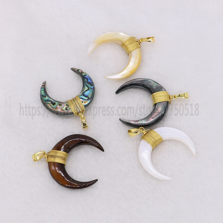 5 шт. подвеска бусина в виде крупного рогатого скота 1403|horn pendant|crescent pendantpendant for jewelry