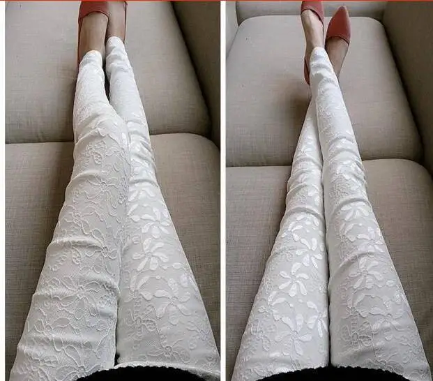 2 цвета кружевные лоскутные облегающие брюки Одежда для беременных женщин модные