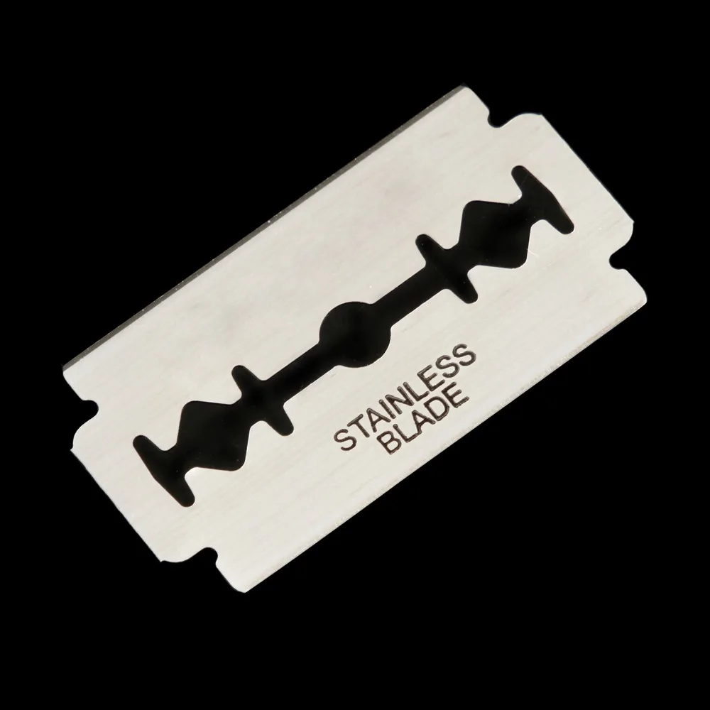 

10 pcs Classic Double-sided Blade Manual Razor Blades Stainless steel Super Blue Blades Knife Safety Razor Blades