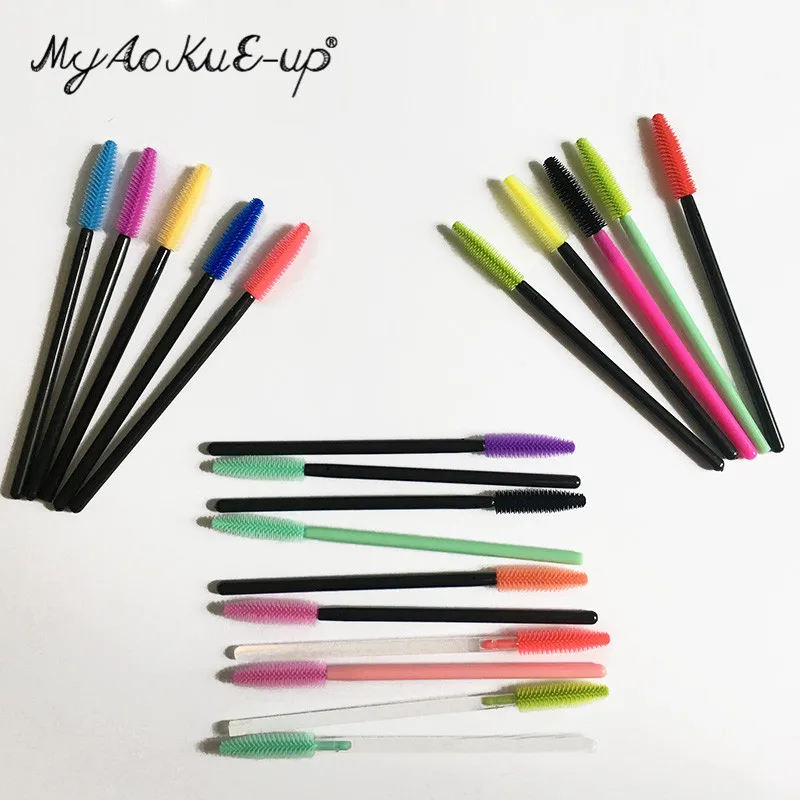 Кисти для макияжа и ресниц одноразовые 200 шт./лот|mascara brush|eyelash brushbrush for |