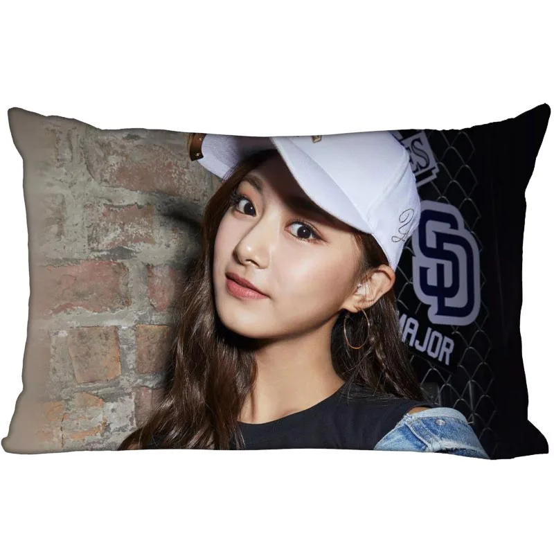 6 Горячая Корея-поп пользовательские Chou Tzuyu атласная наволочка 35x45 см(с одной стороны) печатных молнии Шелковый пружинный чехол индивидуальный логотип Подарочный - Цвет: 6