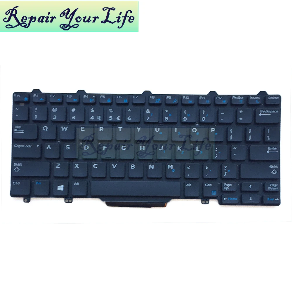 Сменные клавиатуры для ноутбука DELL Latitude E7270 E7250 13 7000 7350 03WN15 US раскладка с