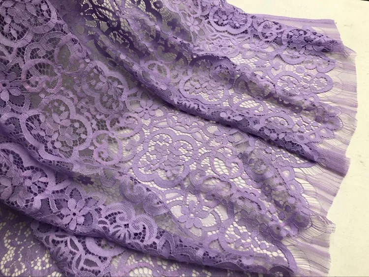 purple LASUI C0322 1 шт. 8 цветов без выцветания смешанные цвета великолепные полые французские ресницы позиционирования кружевной ткани - Цвет: purple