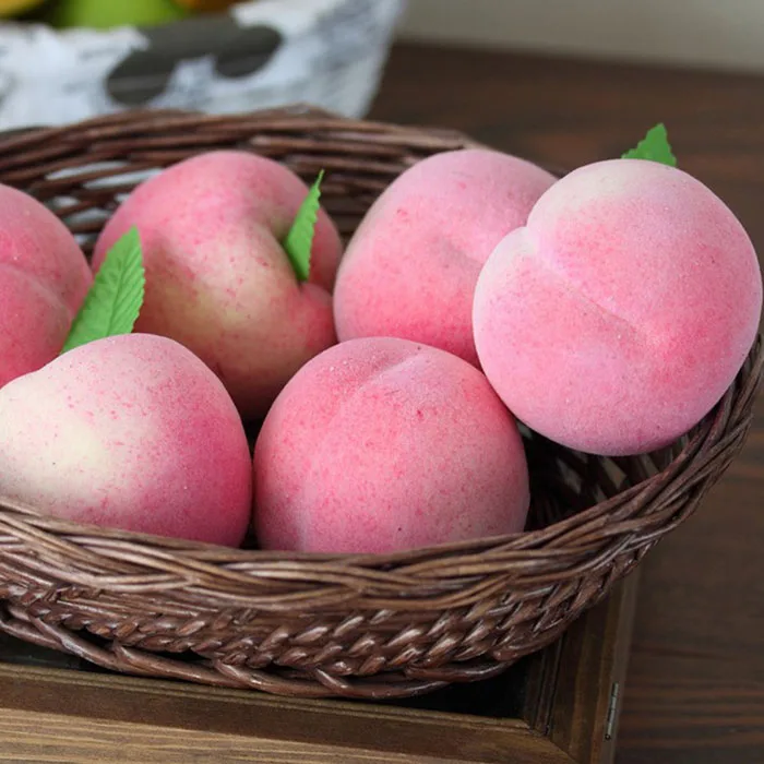 Искусственные декоративные реквизиты для фотографий с фруктами и персиками