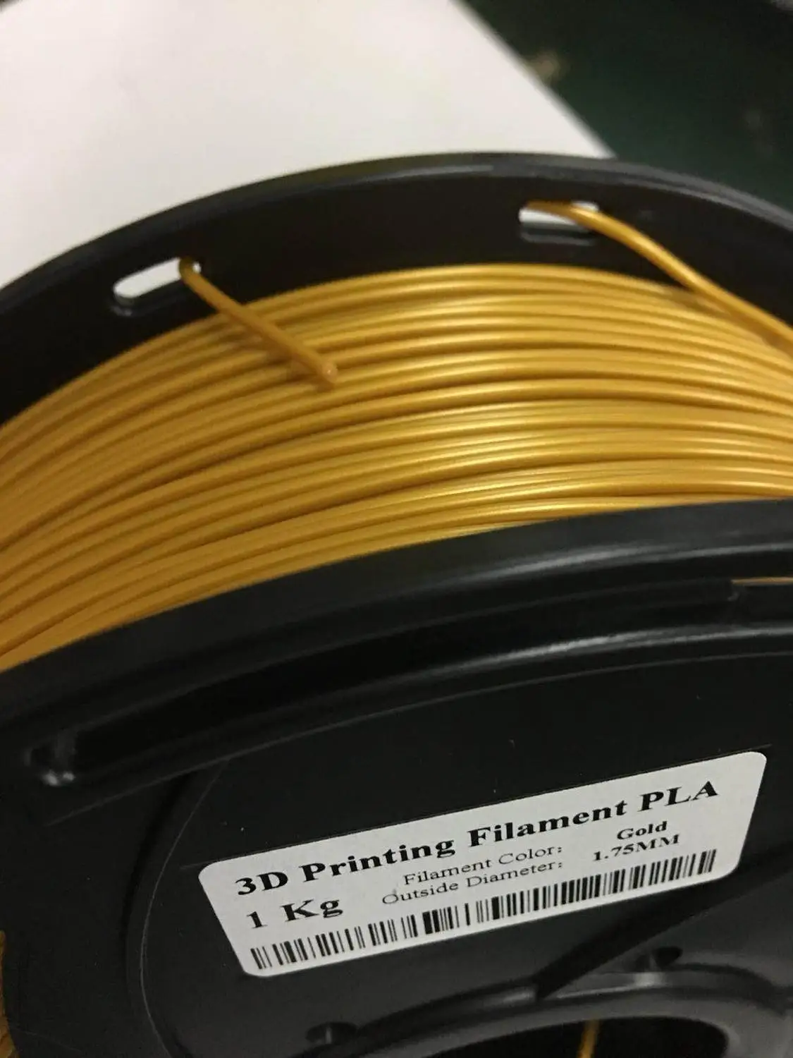 Золотой 3D расходных материалов для печати металла PLA1.75mm 1 кг/0,1 кг красный Медь 1 кг металлическая нить 3D печать металлический Пластик провода - Цвет: Золотой