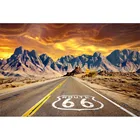 Laeacco Route 66 горы сценический фон для фотосъемки детей индивидуальный фотографический фон для фотостудии