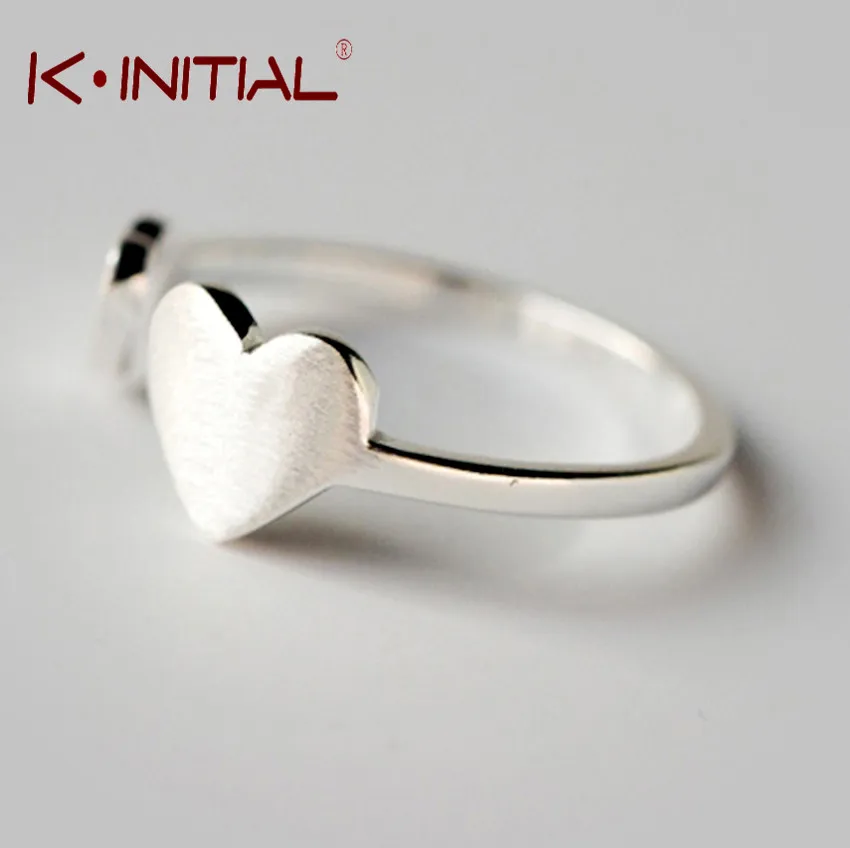Kinitial хит продаж кольцо в виде сердца милые двойные кольца ювелирные изделия