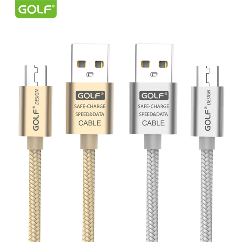 GOLF 3m металлический кабель Micro USB в оплетке для Huawei Mate 8 Samsung S6 S7 LG G3 G4 V10 Android Phone
