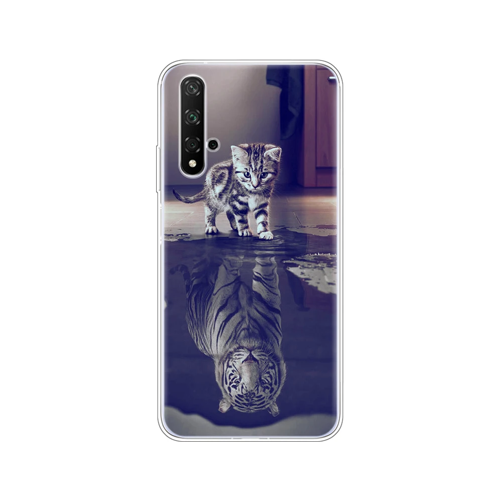 Чехол на Honor 20, силиконовый чехол на заднюю панель, чехол для телефона huawei Honor 20 Pro Lite Honor20 YAL-L21 YAL-L41, роскошный мультяшный рисунок - Цвет: 10601