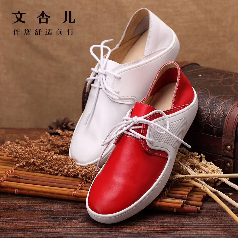 Whensinger женские туфли на плоской подошве лоферы из натуральной кожи повседневные