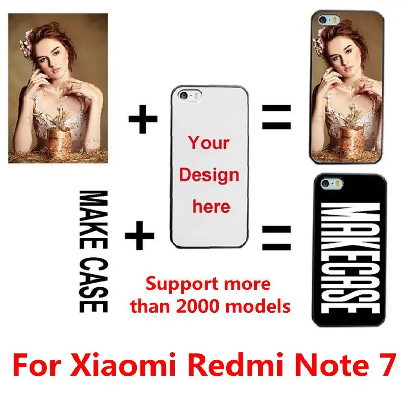 Чехол для Xiaomi Redmi Note 7 с персонализированным фото именем на заказ|Бамперы| |