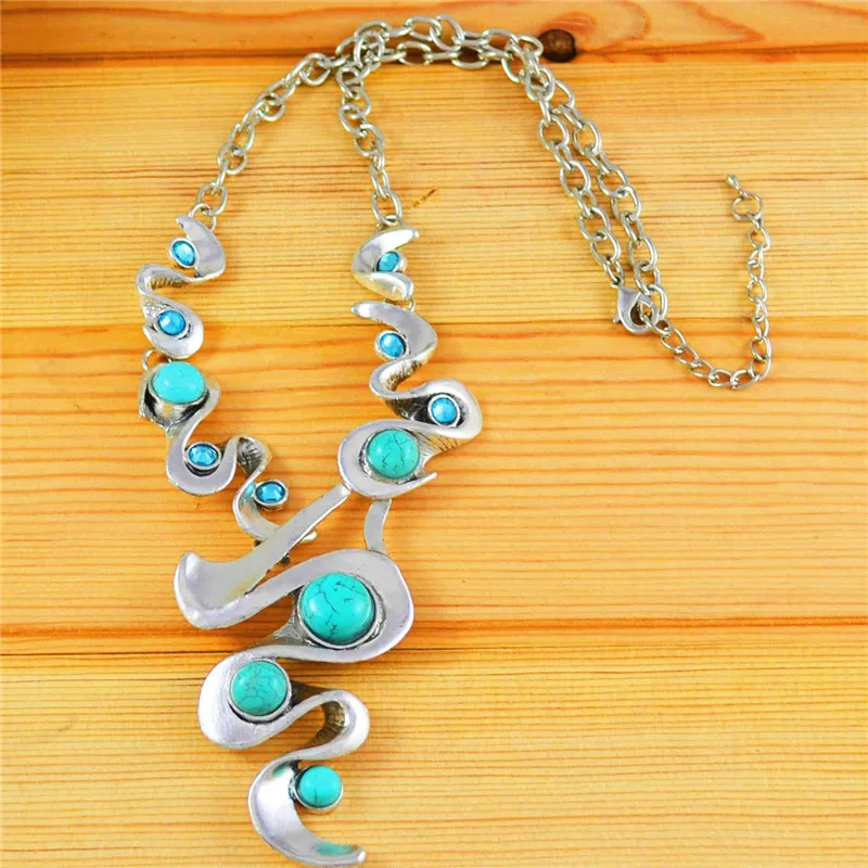 Экзотические casecade подвеска камень Цепочки и ожерелья для Для женщин Винтаж