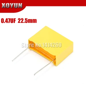 Конденсатор 22,5 НФ конденсатор X2 конденсатор 0,47 В переменного тока мм мкФ X2 полипропиленовый пленочный конденсатор 10 шт.