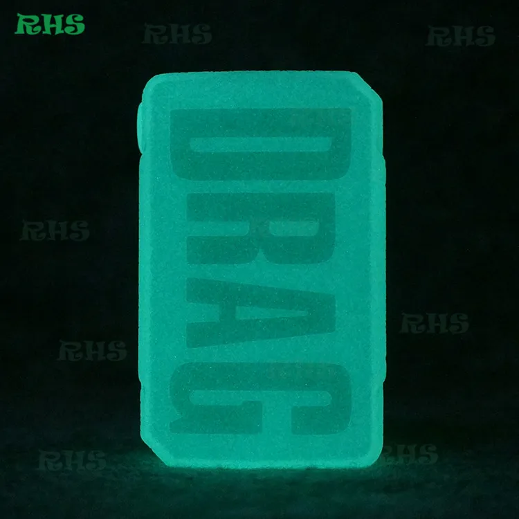 luminous 10 шт. новые продукты силиконовый защитный чехол для оригинального Voopoo drag mini 117 W - Цвет: luminous