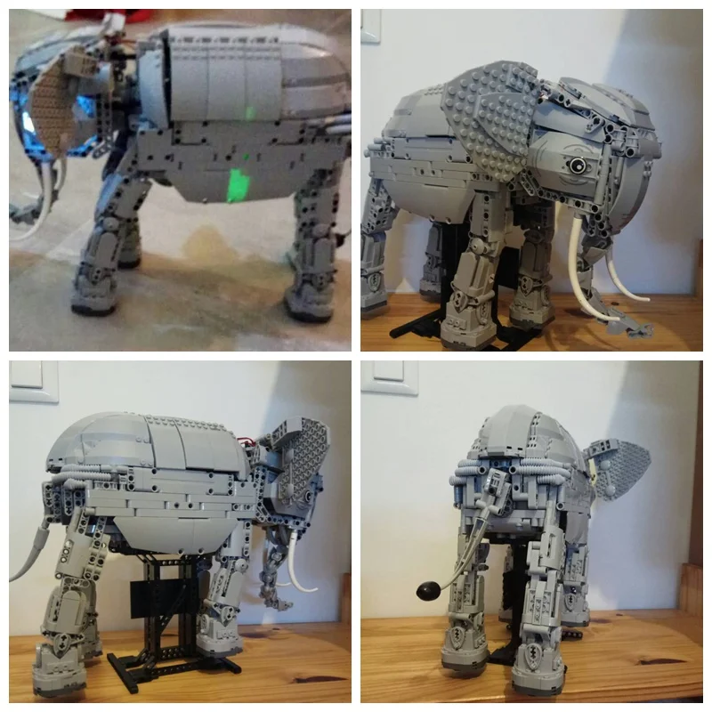 Блоки лего Technic Creator RC пульт дистанционного управления слон 1542 шт электрическая модель строительные блоки игрушки для детей сборный технический блок