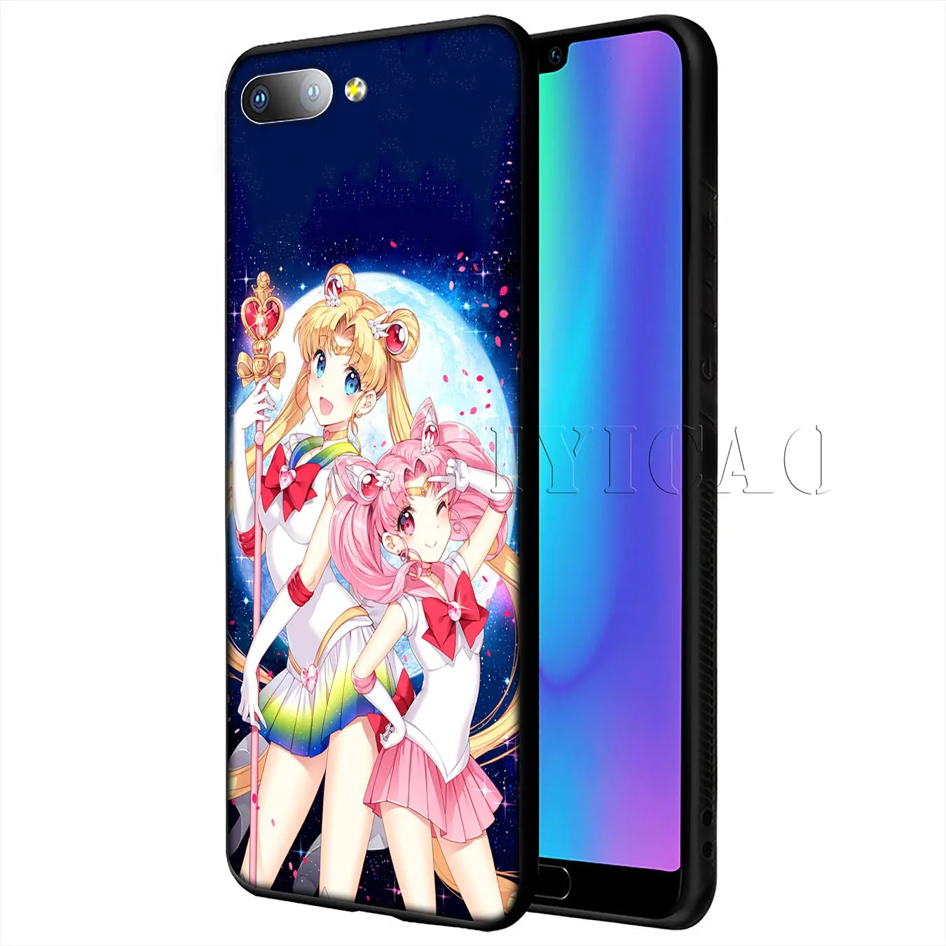 Мягкий чехол для телефона IYICAO Sailor Moon Mercury Huawei Y9 Y7 Y6 Prime 2019 Honor 20 8C 8X 8 9 9X 10 Lite 7C 7X 7A Pro |