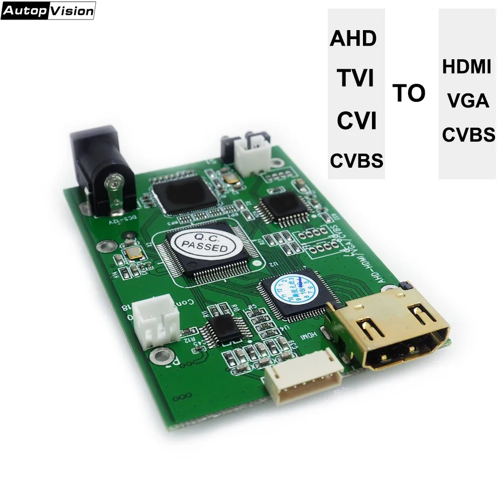 AHD41 4 в 1 HD видео сигнальный преобразователь Плата AHD TVI CVI CVBS сигнал к HDMI VGA