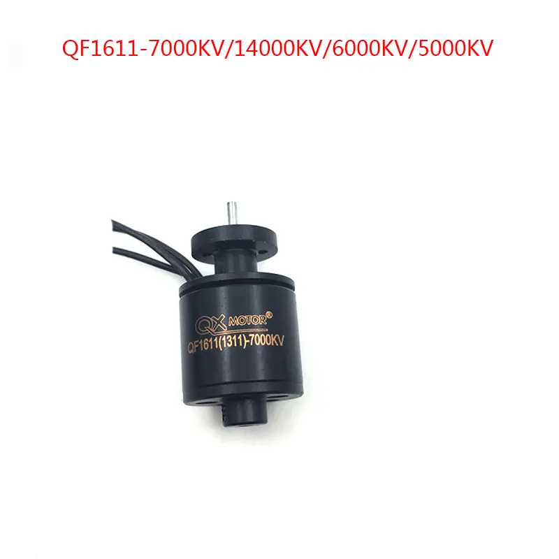 

QX-MOTOR Brand New Brushless Motor For EDF DIY Airplane Parts QF1611 5000KV 6000KV 7000KV 14000KV Metal Brushless Motor