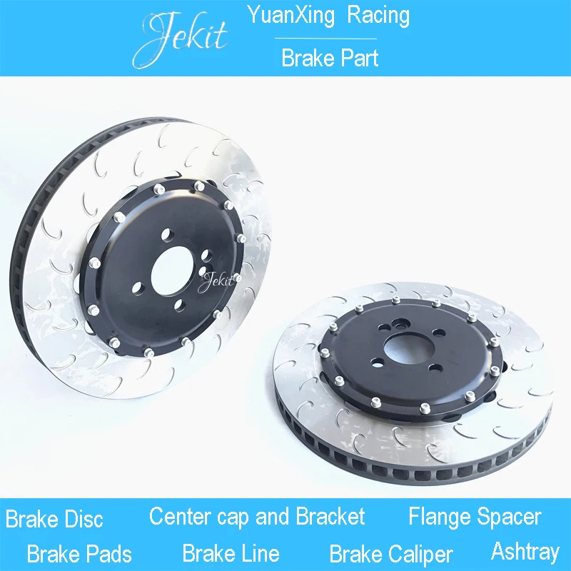 

Jekit car accessories 355*32mm brake disc with center cap for JK9040 red brake calipers for land cruiser 200 front wheel